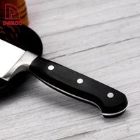 Couteau de chef Santoku professionnel en acier allemand, couteau de cuisine forgé en acier inoxydable, couteau de cuisine sécurisé