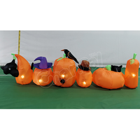 Nouvelle conception de citrouilles gonflables lumineuses géantes pour Halloween - Décoration durable pour l'extérieur et le jardin
