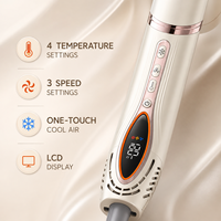 Sèche-cheveux professionnel de salon 7-en-1, brosse chauffante électrique, peigne à air chaud, sèche-cheveux haute vitesse 1400W, usage hôtelier et domestique