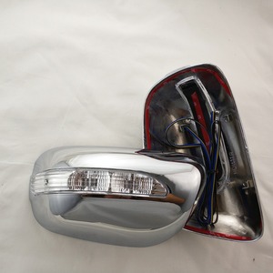 Cubierta de espejo cromado para coche, cubierta de espejo retrovisor lateral, pegatina de espejo para Vigo 12 Corolla <span class=keywords><strong>2005</strong></span> Premio - Product Image 1