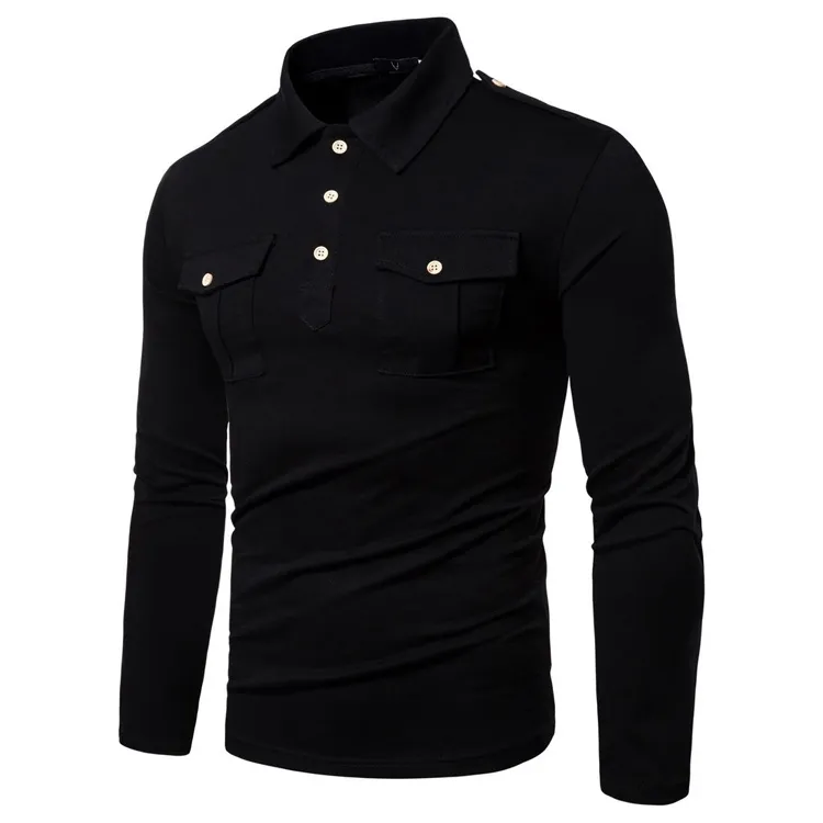 Custom clothes men shirt casual long sleeve blake men shirts luxury polo shirt for men