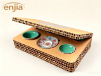 Boîte d'emballage rigide en papier kraft nid d'abeille de luxe personnalisée, fermeture magnétique, matériaux recyclés, boîte cadeau biodégradable pour produits essentiels