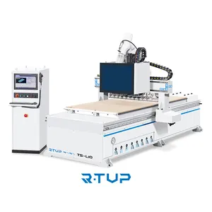 R-TUP 10 In-line Tools Magazine Under The Beam Woodworking CNC Router Automatic Carving Machine