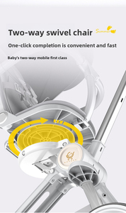 Cochecito de Bebé Plegable Ultraligero y Compacto al por Mayor con Dirección Bidireccional para Bebés y Niños Pequeños - Product Image 5