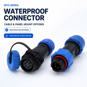 Connecteur Circulaire Étanche IP68 2 3 4 5 <span class=keywords><strong>6</strong></span> 7 9 <span class=keywords><strong>Broches</strong></span> Mâle Femelle Prise Aviation en Nylon pour l'Automatisation Industrielle - Product Image 1