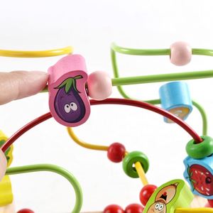 Jouet d'éveil en bois pour tout-petits : labyrinthe de perles en forme de montagnes russes, unisexe, pour bébés de 6 à 12 mois - Product Image 4