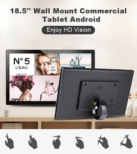 18.5 inch Quad Core Android Tablet Máy nghe nhạc quảng cáo SDK OEM sân bay chào đón Chức năng hiển thị thương mại <span class=keywords><strong>Wall</strong></span> Mount cho ngân hàng - Product Image 6
