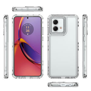 Coque de téléphone portable transparente pour Moto G06 G86 Power G56 housse de <span class=keywords><strong>Protection</strong></span> d'objectif de caméra pour <span class=keywords><strong>Motorola</strong></span> Edge 60 Fusion 60 Pro - Product Image 2