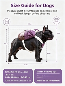 Arnés Transpirable de Malla Ajustable, Resistente al Agua, de Nailon/Poliéster, Diseño a Cuadros, para Perros Medianos, Manos Libres, para Senderismo y <span class=keywords><strong>Camping</strong></span> - Product Image 2