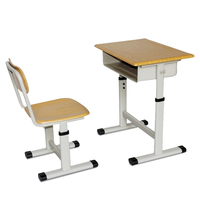 Bureau et chaise d'étudiant d'école primaire ensemble de table d'étudiant de haute qualité meubles d'étude d'enfants pour des enfants