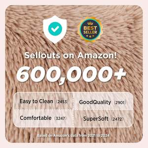 Cama para Perros y Gatos Bedsure, Tamaño Mediano, 30 Pulgadas, Diseño de Donut Antideslizante, Felpa Suave, Lavable, para Mascotas de hasta 45 Libras - Product Image 4