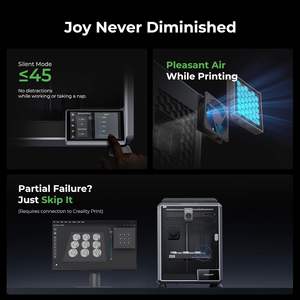 Impresora 3D K1C 220x220x250mm FDM con Nivelación Automática, Cámara IA, Modo Silencioso, Plataforma Caliente de Vidrio Templado, AC 110-220V - Product Image 4