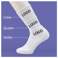 Chaussettes de sport amusantes en coton mercerisé avec logo personnalisé Chaussettes de sport athlétiques pour hommes, course de nuit, course à pied et affaires brillantes