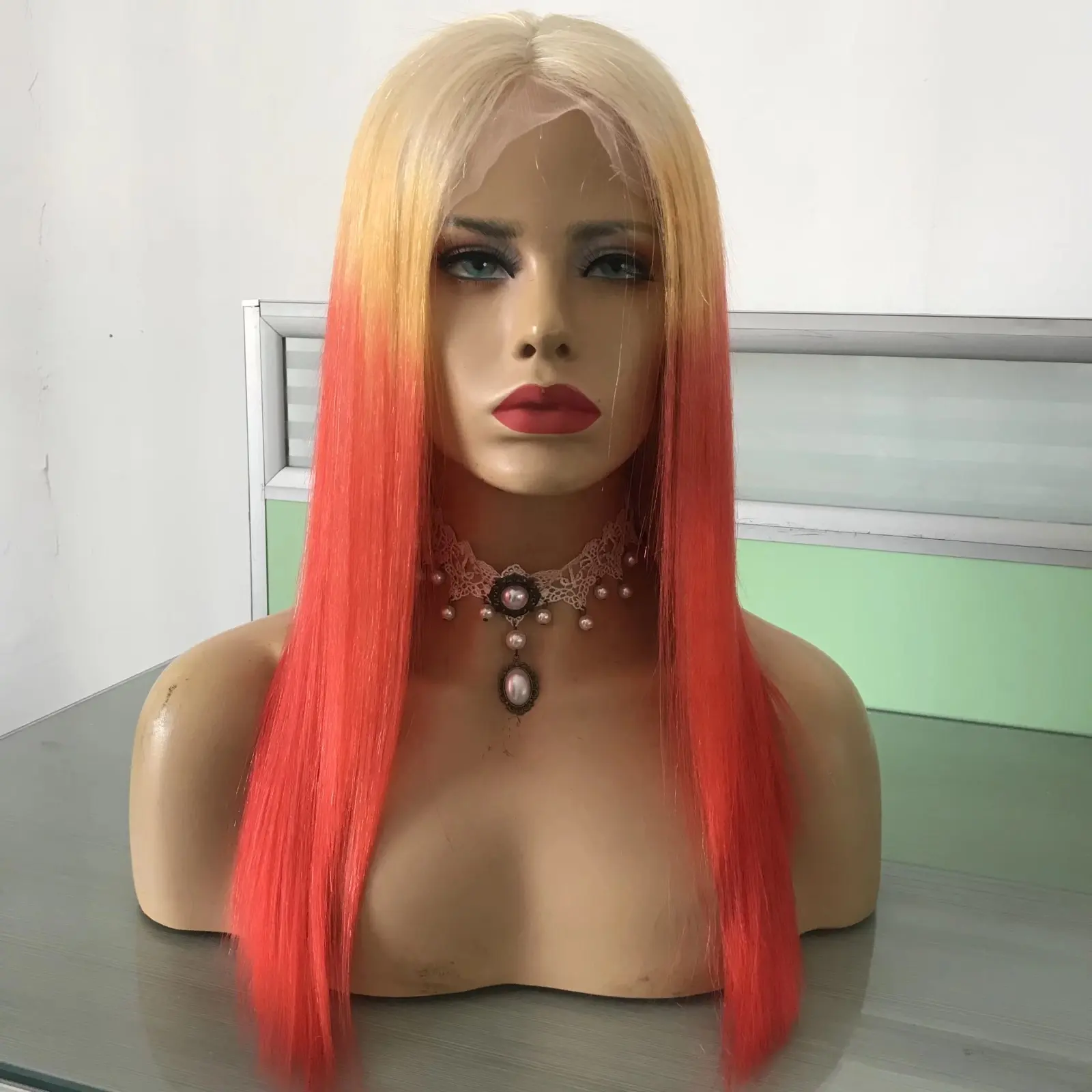 Pelucas delanteras de encaje Amara rectas con cabello humano suizo 360 virgen indio crudo 360 pelucas de cabello humano de encaje completo