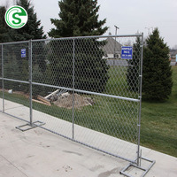 Barrières de contrôle des foules à prix d'usine, panneaux de clôture temporaires en treillis métallique, clôture pour événements, clôture en maille de construction au Canada