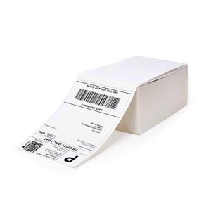 4" X 6" White Perforated Direct Thermal Address Shipping Thermal <strong>Printer</strong> Compatible Fan Fold 4x6 <strong>Label</strong> - Product Image 1