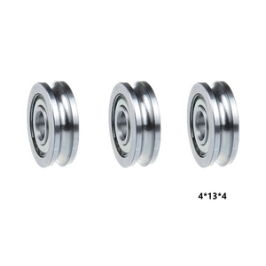 Roulement à billes miniatures à gorge en U 694ZZ U604ZZ 4x13x4, poulie de guidage de fil pour machine à tréfiler et équipement de redressement de ressorts - Product Image 5