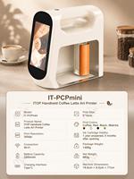 ITOP Nouvelle Imprimante Portable pour Latte Art au Lait et au Café, Imprimante Jet d'Encre Alimentaire Comestible, Prix de Gros Usine