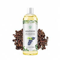 Huile de pépins de raisin biologique d'Italie pour cosmétiques - 100% pure, naturelle, pressée à froid, huile végétale raffinée, végétalienne, sans OGM, 500 ml