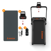 Caminadora Portátil Mini Plegable para Debajo del Escritorio, Máquina para Correr, Fitness Eléctrico con Inclinación Manual, Plataforma para Caminar