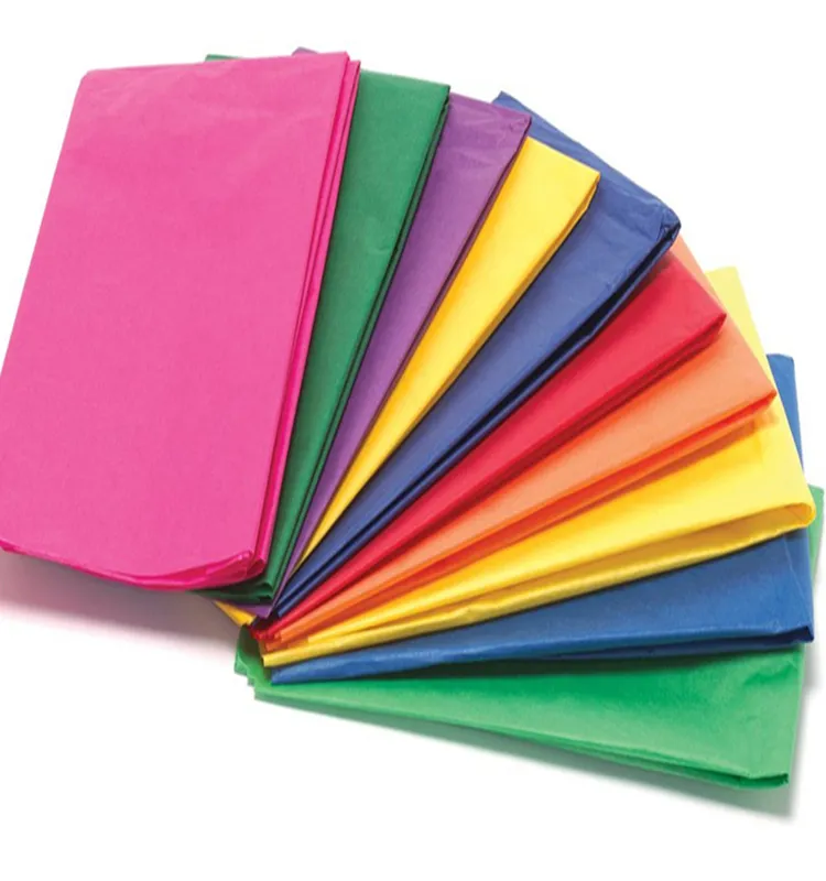 Wholesale 14 17gsm Mixed Colored Tissue Paper For Gift Wrapping