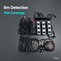 Kit de système d'avertissement de zone aveugle arrière pour véhicule, facile à installer, avec radar à ondes millimétriques 24 GHz, lumière LED clignotante et avertisseur sonore stroboscopique