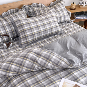 Juego de funda nórdica de microfibra suave Reversible Flora Design-E Juego de cama Funda nórdica Sábana Funda De Almohada Juego de cama - Product Image 2