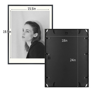 Bắc Âu Ins mỏng bên hẹp Hợp kim nhôm treo tường trang trí hình ảnh khung ảnh Quảng Cáo Sáng tạo khung Áp phích - Product Image 2