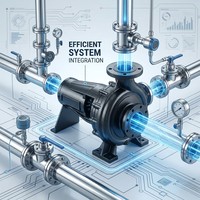Pompe centrifuge à aspiration axiale robuste MINGCHUAN en fonte pour des performances fiables