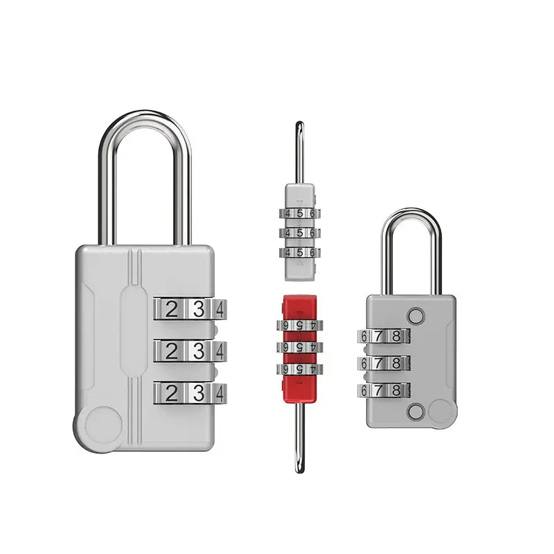 Mini 3-Digit Combination Lock Cheap Secure Travel Padlock with Number Code Password Safety and Security