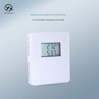 CWS86 Indoor Wall-mounted Temperature Humidity Transmitter IP30 Rated 1 Year Warranty OEM/ODM RS485 LCD Display ABS Star Meter
