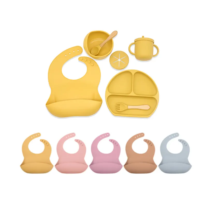 Op Maat Gemaakt Uw Logo-Technologie Goede Prijs Bpa Gratis Siliconen Slabbetjes Waterdichte Siliconen Slabbetjes Set Dier Voor Baby
