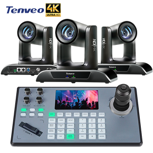 Hệ thống hội nghị video 4K tự động theo dõi 12X/20x/30x zoom NDI Camera hội nghị PTZ với bộ điều khiển cần điều khiển để phát trực tiếp - Product Image 1