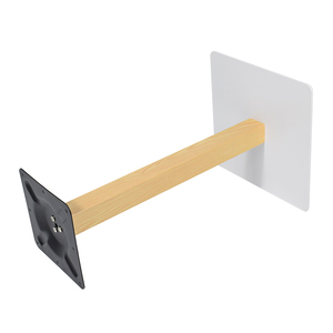 Base de <span class=keywords><strong>table</strong></span> en bois grainé et blanc, piédestal carré moderne pour tables de café et de restaurant - Product Image 4