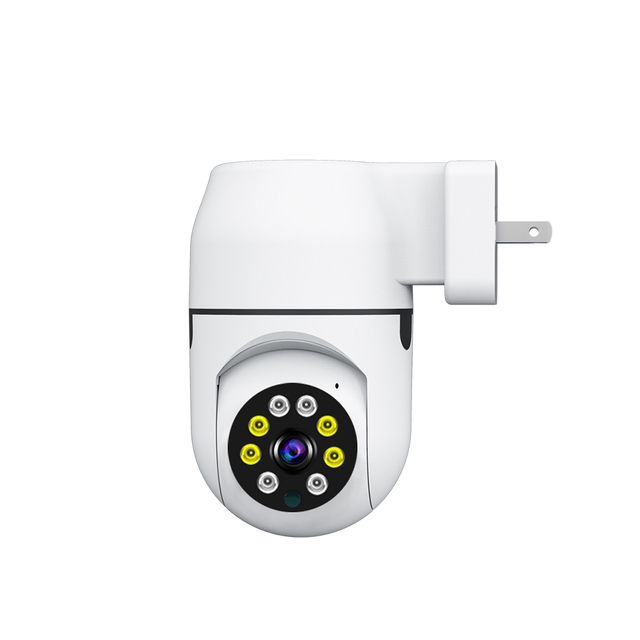 Socket Type Bulb Hidden Camera 1080P HD WiFi CMOS Sensor IP66 Waterproof Dual Light Source Humanoid Tracking Dual Light Alert