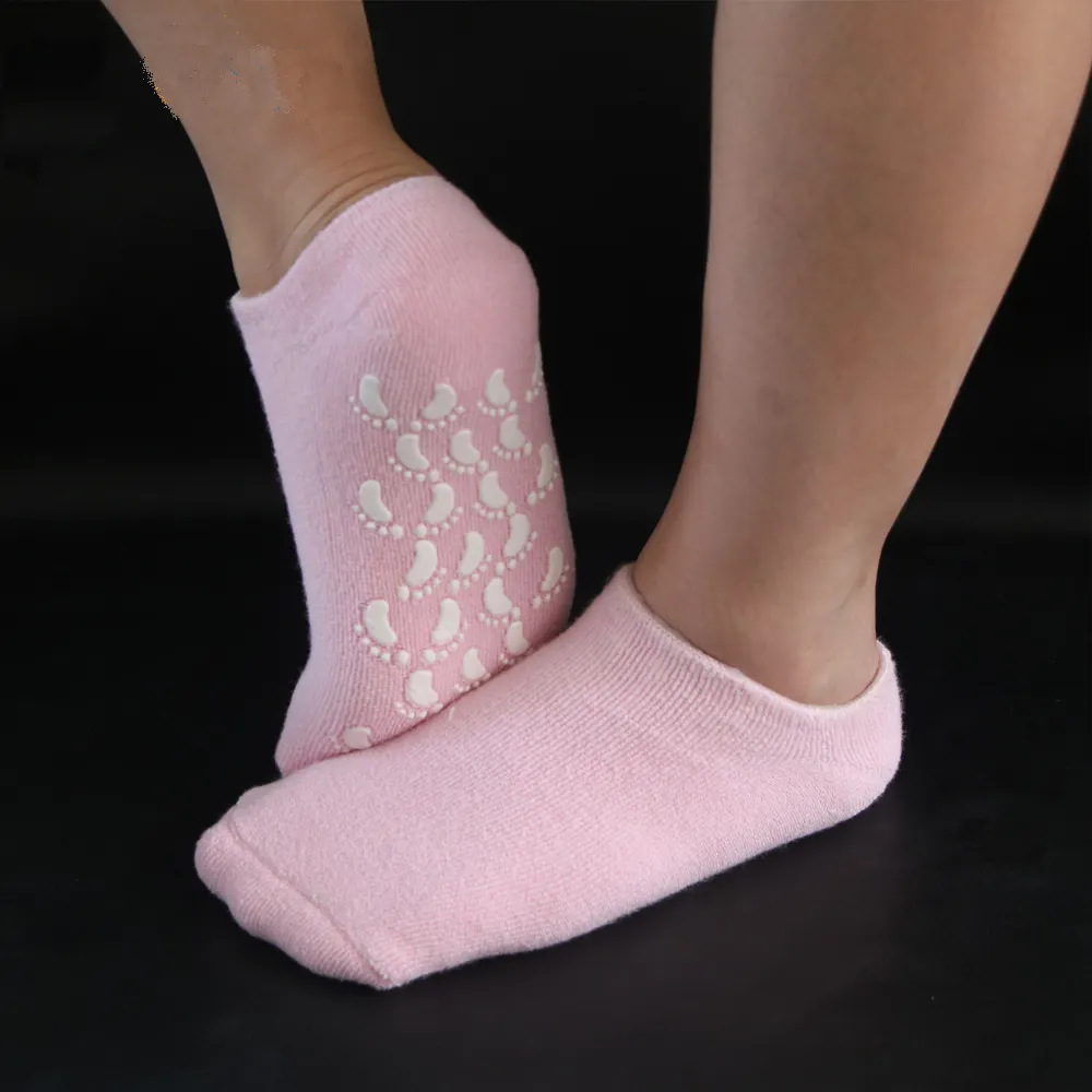 Nemlendirici jel Spa çorapları kırık cilt ayak rahat pamuklu yumuşak jel bunyon düzeltici kabul edilebilir OEM ODM