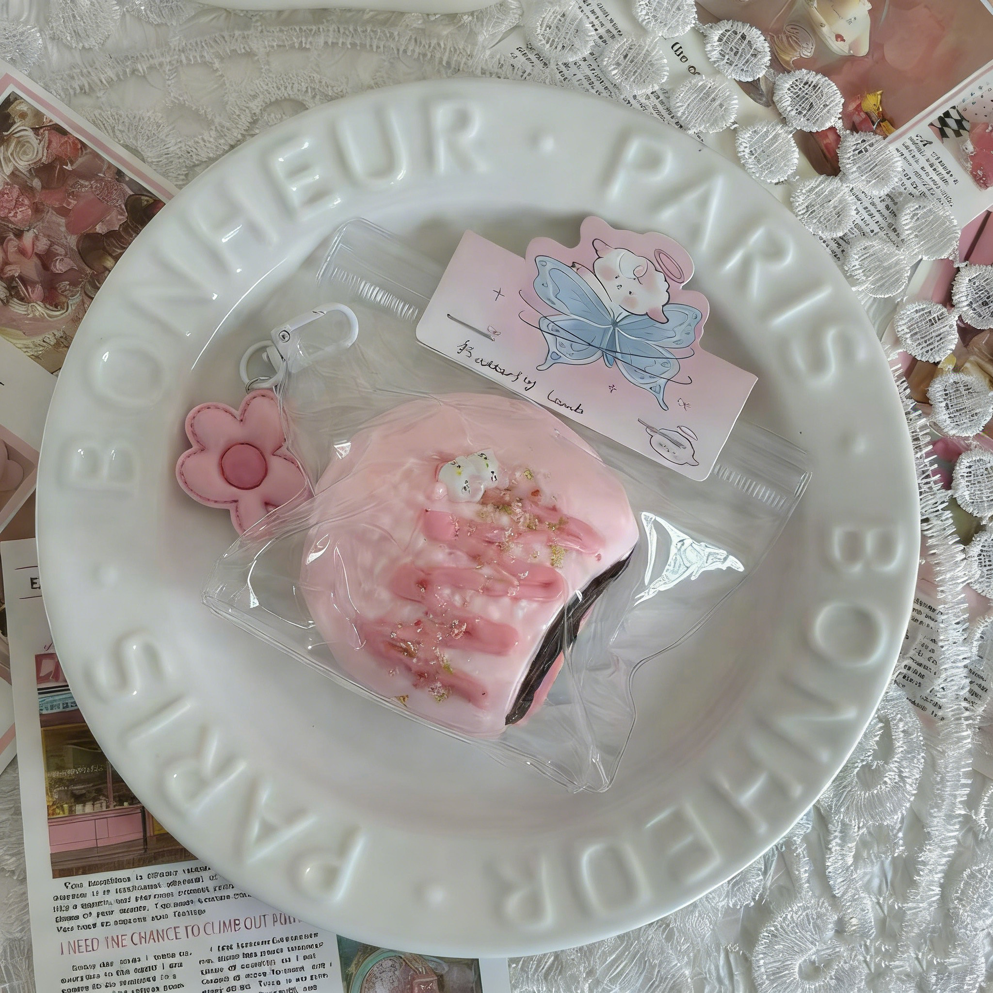Tarte au chocolat et aux fraises Squishy[142g]