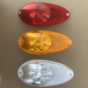 Luce Laterale per Autobus a LED Rosso 5.8" 24V IP67 Tipo Riflettore Lampada Angolare a 5 Diodi Avvitabile <span class=keywords><strong>DEBA</strong></span> AL-3039 Marcopolo Scanias Neoplan - Product Image 4