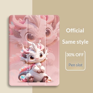 For 2024 for Xiaoxin <strong>Pad</strong> Plus Protective case 11inch Pro Tri-fold 10.6 for Tablet 6 Pro Cartoon Design - Product Image 2