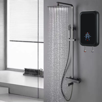 Pemanas Air Tanpa Tangki 220V 5500W Terpasang di Dinding, Tahan Air IPX4, Kontrol Sentuh Pintar, Suhu Konstan, Untuk Hotel, RV, Dapur, Air Panas Instan