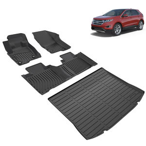 Tapis de sol 3D Tpe pour l'intérieur de la voiture Tapis de coffre avant et arrière Tapis pour <span class=keywords><strong>Ford</strong></span> <span class=keywords><strong>Edge</strong></span> 2015-2024 Tapis de voiture - Product Image 2