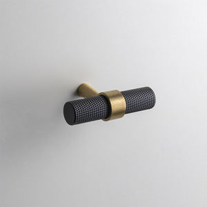 Poignées de porte de placard en acier inoxydable noir Qiansi HK0081, poignées de tiroir à molette, poignées de garde-robe surdimensionnées extra longues dorées, poignées en forme de T - Product Image 2