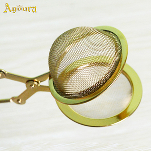 Accepter logo personnalisé 304 thé en acier inoxydable design sphérique assaisonnement outil en forme de boule passoire à thé vente chaude <span class=keywords><strong>filtre</strong></span> en acier - Product Image 2