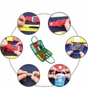 知育玩具 フェルト製 ビジーボード モンテッソーリ お着替え練習 幼児向け 感覚玩具 - Product Image 4