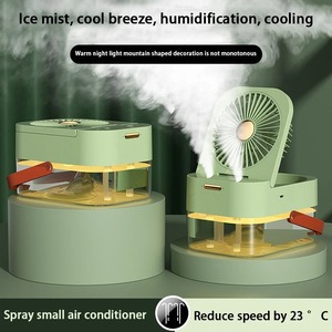 Wireless Humidifier with Fan 2.5L Large Capacity Water Mist USB <b>Portable</b> Air Conditioner <b>Diffuser</b> for Home Room Remote Control - Product Image 3