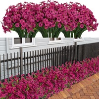 Fleurs artificielles d'extérieur, fausses fleurs extérieures, verdure en plastique, faux arbustes, décoration de jardin, véranda, boîte à fleurs, décoration de la maison