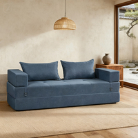 Mejor Precio en Sofá Seccional Compresible, Diseño Modular en Tela con Esponja, Sofá Cama para Apartamentos Pequeños, Comprimido al Vacío