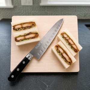 มีดเชฟ SLICE Wave Blade Gyuto ขนาด 21 ซม. ผลิตจากเหล็กกล้าผ่าตัด ด้ามจับพลาสติก ใช้กับเครื่องล้างจานได้ |   เซกิ |   มีดญี่ปุ่น - Product Image 3