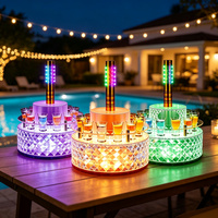 Support de présentation lumineux pour verres à shot LED, présentoir de bouteilles en acrylique, glorificateur lumineux, logo et couleur personnalisés pour boîte de nuit, bar, fête, VIP