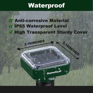 Năng lượng mặt trời Powered động vật siêu âm <span class=keywords><strong>Repeller</strong></span> cho rắn Chuột gophers Chuột nốt ruồi có thể sạc lại pin cho động vật hoang dã điều khiển - Product Image 4